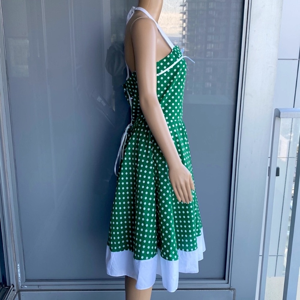 Retro Polka Dot Cotton Dress – A Nostalgic Delight - Picture 4 of 13